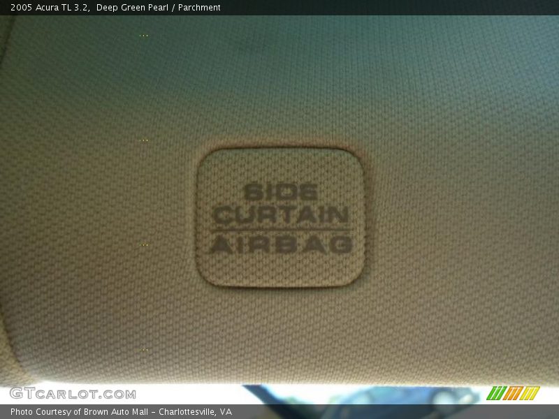 Deep Green Pearl / Parchment 2005 Acura TL 3.2