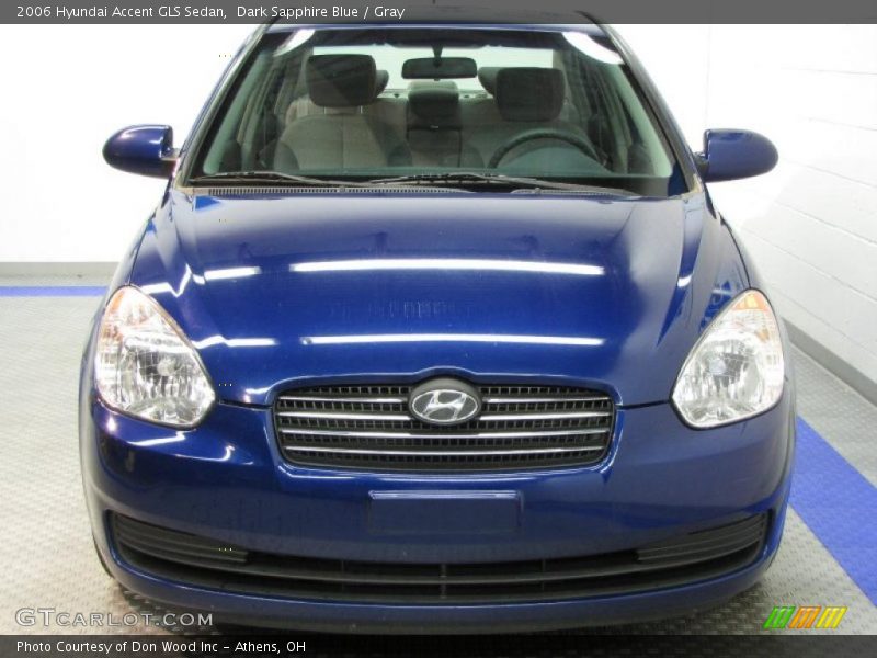 Dark Sapphire Blue / Gray 2006 Hyundai Accent GLS Sedan