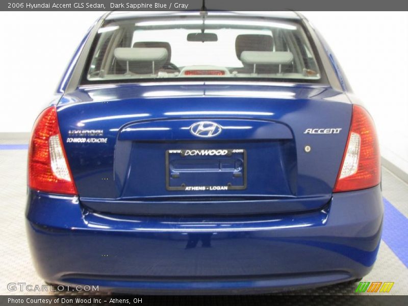 Dark Sapphire Blue / Gray 2006 Hyundai Accent GLS Sedan