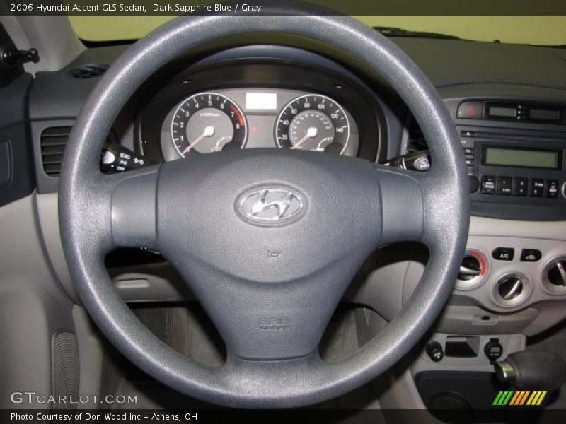 Dark Sapphire Blue / Gray 2006 Hyundai Accent GLS Sedan