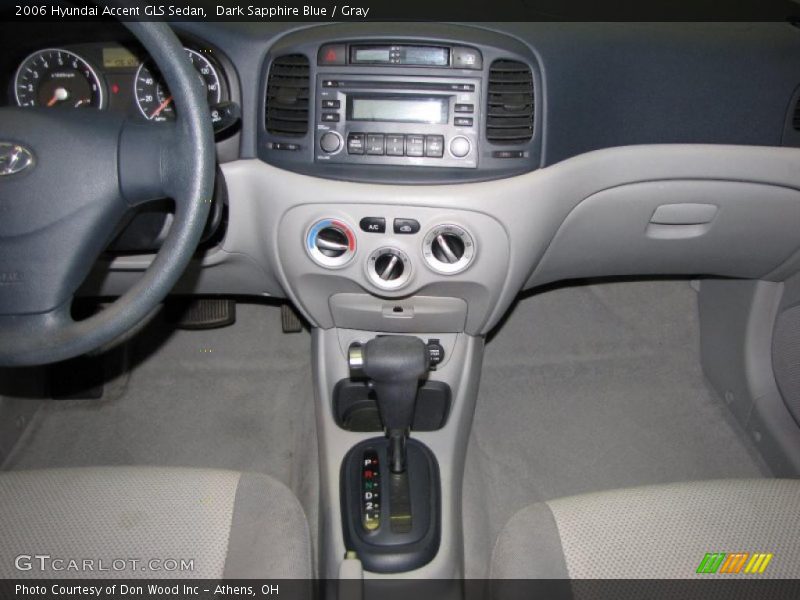 Dark Sapphire Blue / Gray 2006 Hyundai Accent GLS Sedan