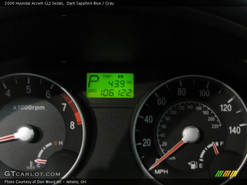 Dark Sapphire Blue / Gray 2006 Hyundai Accent GLS Sedan