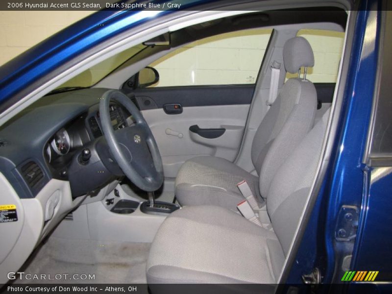 Dark Sapphire Blue / Gray 2006 Hyundai Accent GLS Sedan