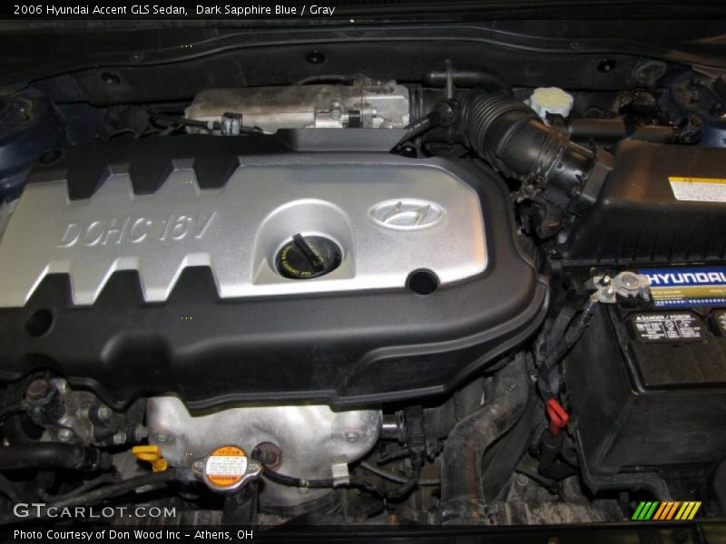 Dark Sapphire Blue / Gray 2006 Hyundai Accent GLS Sedan