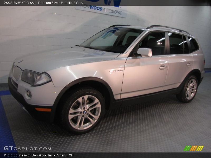 Titanium Silver Metallic / Grey 2008 BMW X3 3.0si