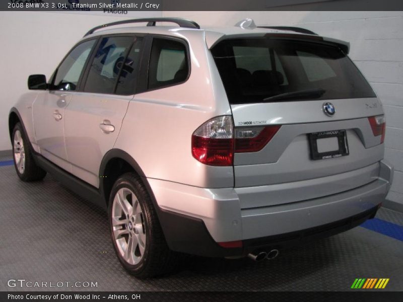 Titanium Silver Metallic / Grey 2008 BMW X3 3.0si