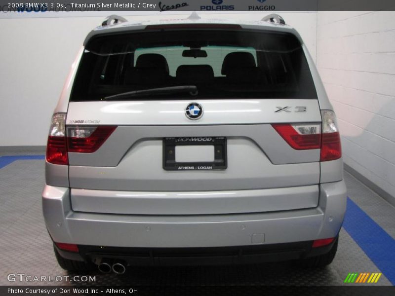 Titanium Silver Metallic / Grey 2008 BMW X3 3.0si
