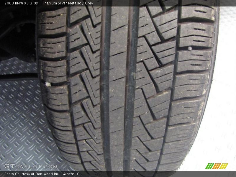 Titanium Silver Metallic / Grey 2008 BMW X3 3.0si