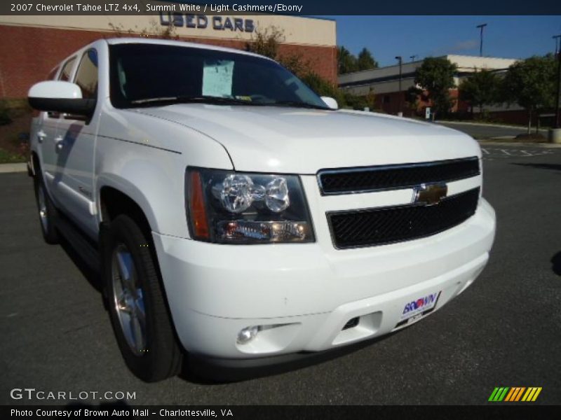 Summit White / Light Cashmere/Ebony 2007 Chevrolet Tahoe LTZ 4x4