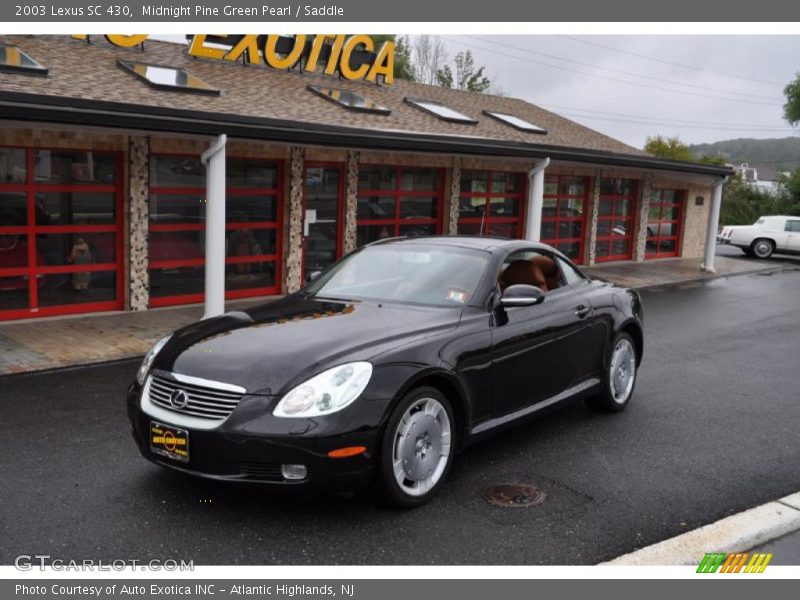 Midnight Pine Green Pearl / Saddle 2003 Lexus SC 430