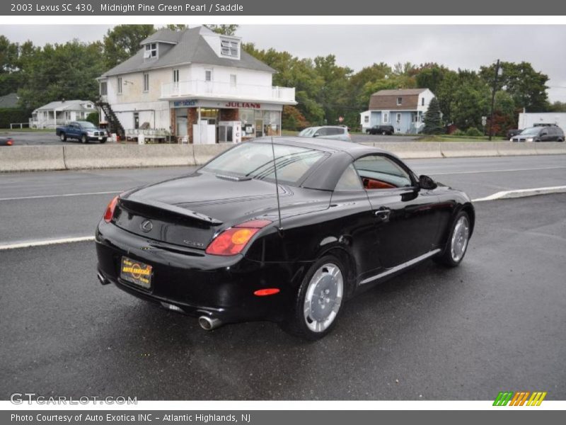 Midnight Pine Green Pearl / Saddle 2003 Lexus SC 430