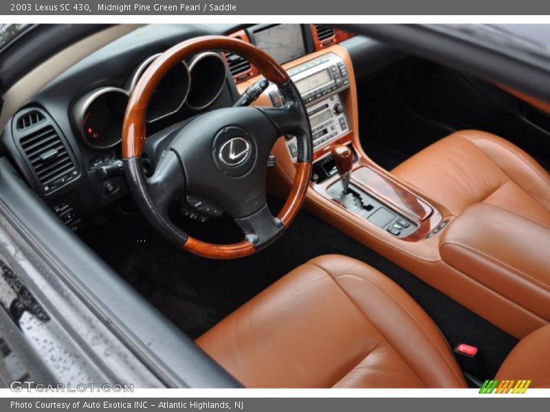 Midnight Pine Green Pearl / Saddle 2003 Lexus SC 430