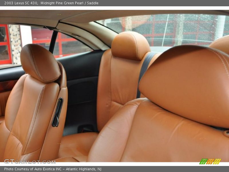 Midnight Pine Green Pearl / Saddle 2003 Lexus SC 430