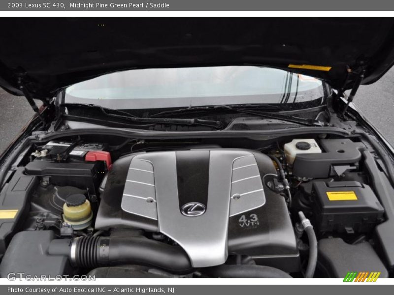 Midnight Pine Green Pearl / Saddle 2003 Lexus SC 430