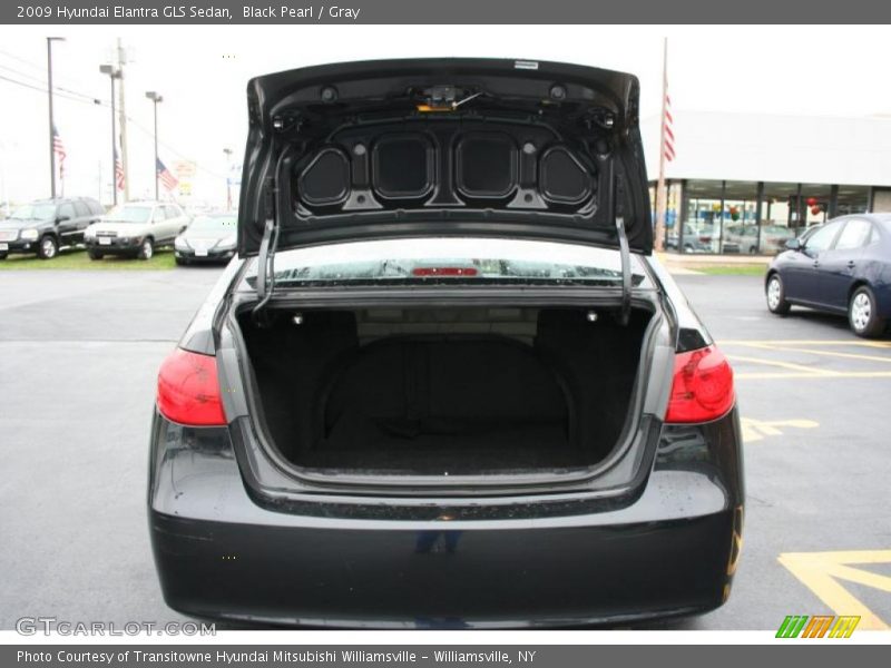 Black Pearl / Gray 2009 Hyundai Elantra GLS Sedan