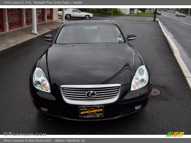 Midnight Pine Green Pearl / Saddle 2003 Lexus SC 430