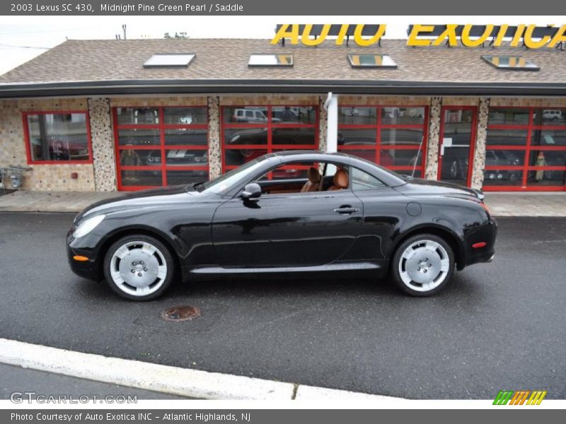 Midnight Pine Green Pearl / Saddle 2003 Lexus SC 430