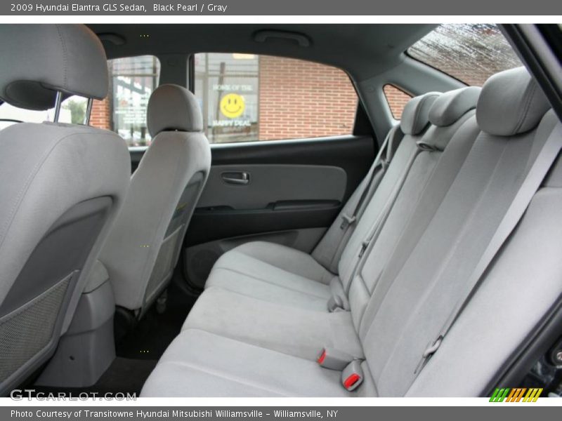 Black Pearl / Gray 2009 Hyundai Elantra GLS Sedan