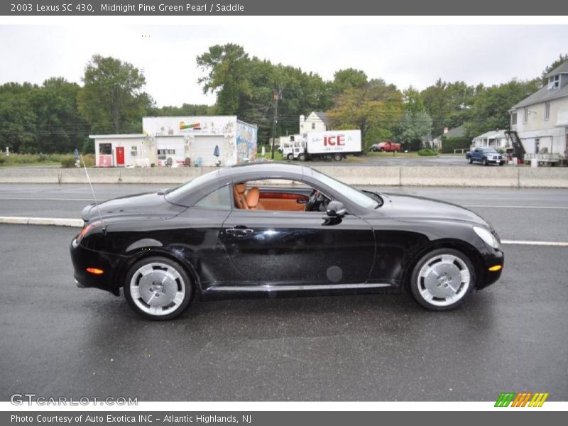 Midnight Pine Green Pearl / Saddle 2003 Lexus SC 430