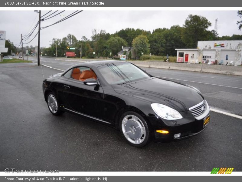 Midnight Pine Green Pearl / Saddle 2003 Lexus SC 430