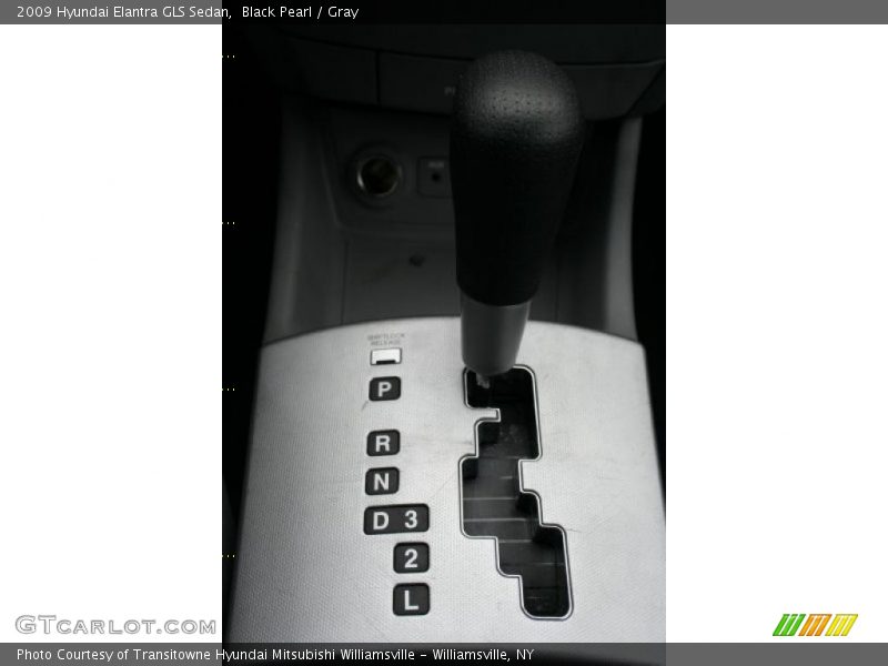 Black Pearl / Gray 2009 Hyundai Elantra GLS Sedan