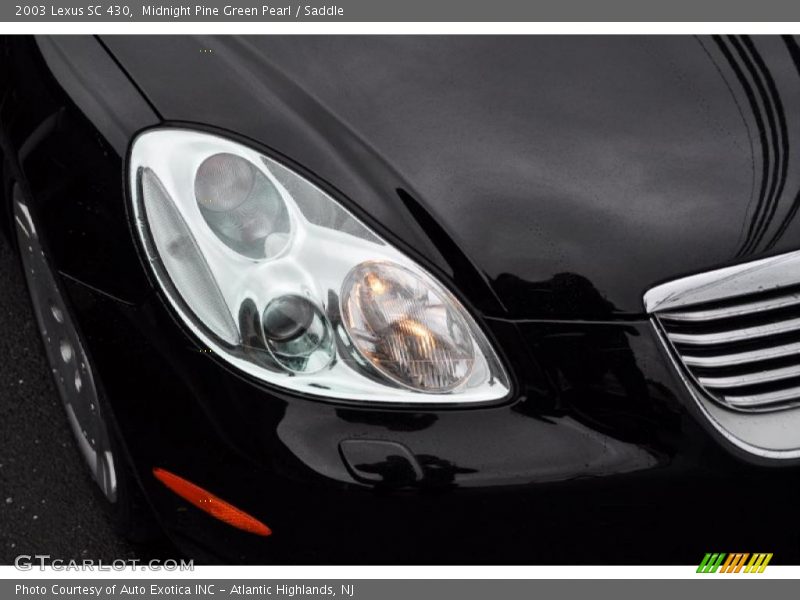 Midnight Pine Green Pearl / Saddle 2003 Lexus SC 430