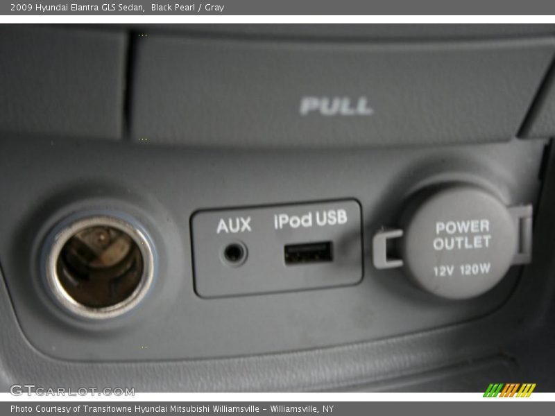 Black Pearl / Gray 2009 Hyundai Elantra GLS Sedan