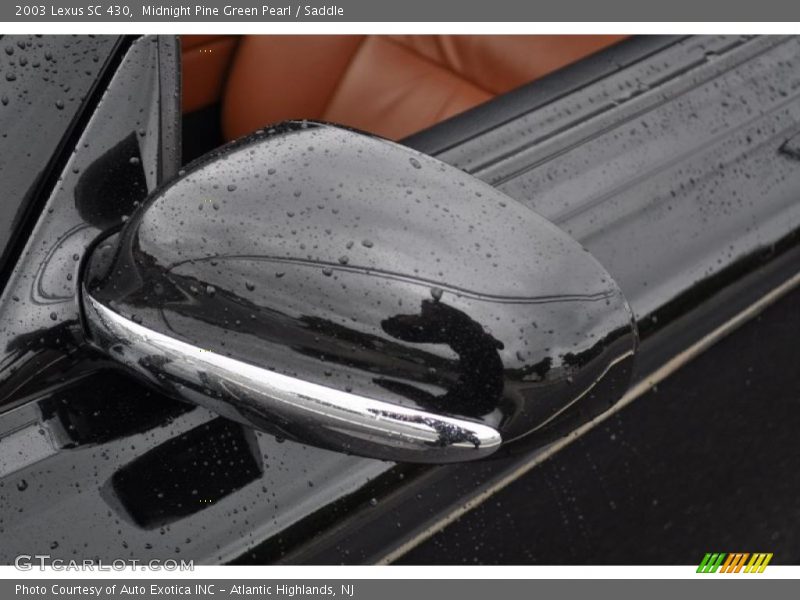Midnight Pine Green Pearl / Saddle 2003 Lexus SC 430