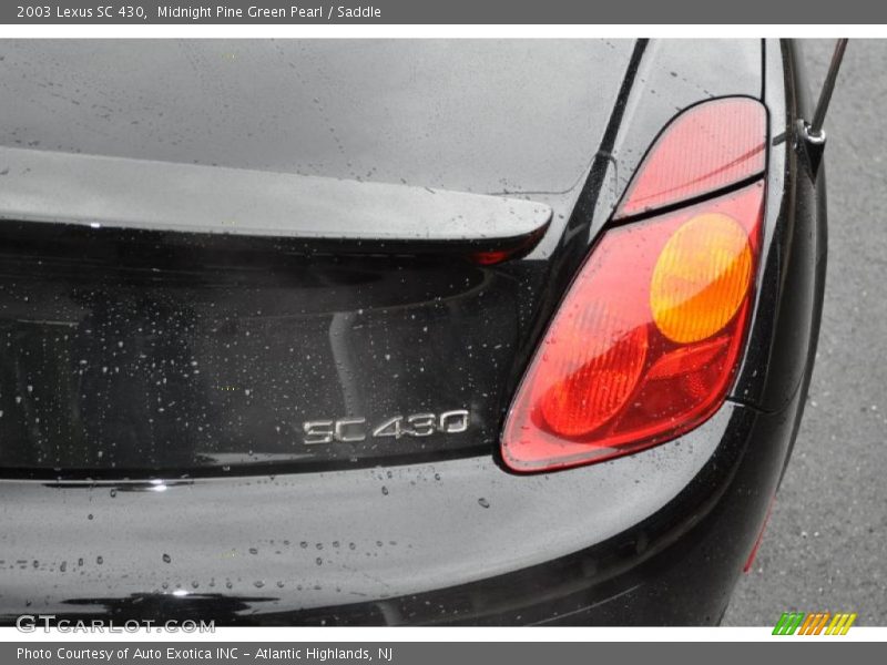 Midnight Pine Green Pearl / Saddle 2003 Lexus SC 430