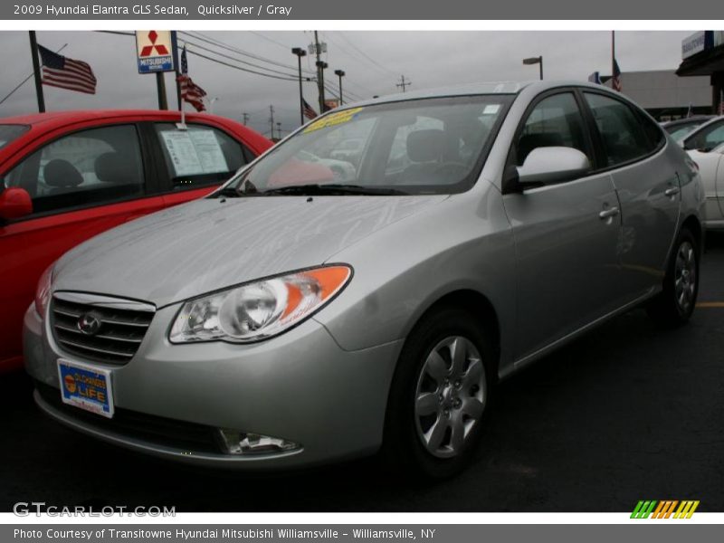 Quicksilver / Gray 2009 Hyundai Elantra GLS Sedan