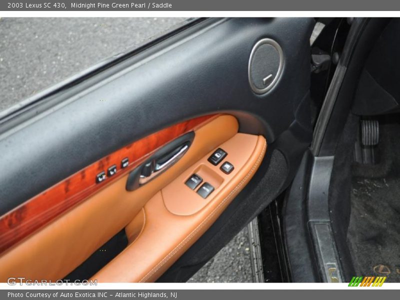 Midnight Pine Green Pearl / Saddle 2003 Lexus SC 430