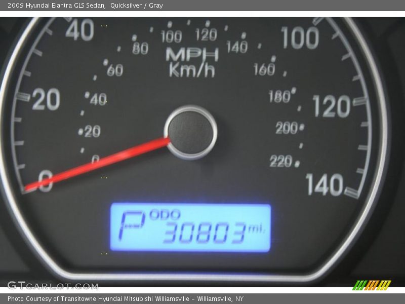 Quicksilver / Gray 2009 Hyundai Elantra GLS Sedan