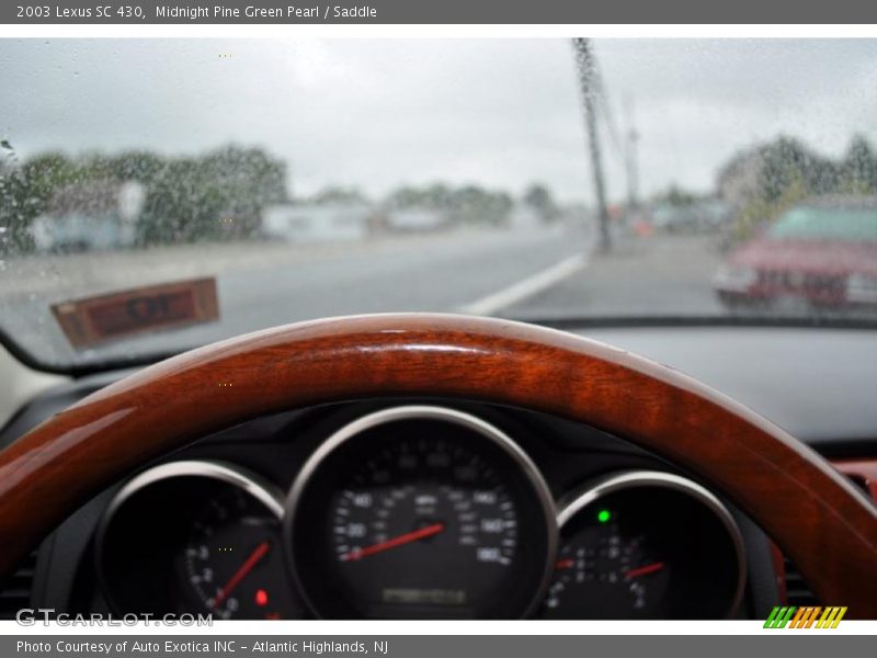 Midnight Pine Green Pearl / Saddle 2003 Lexus SC 430