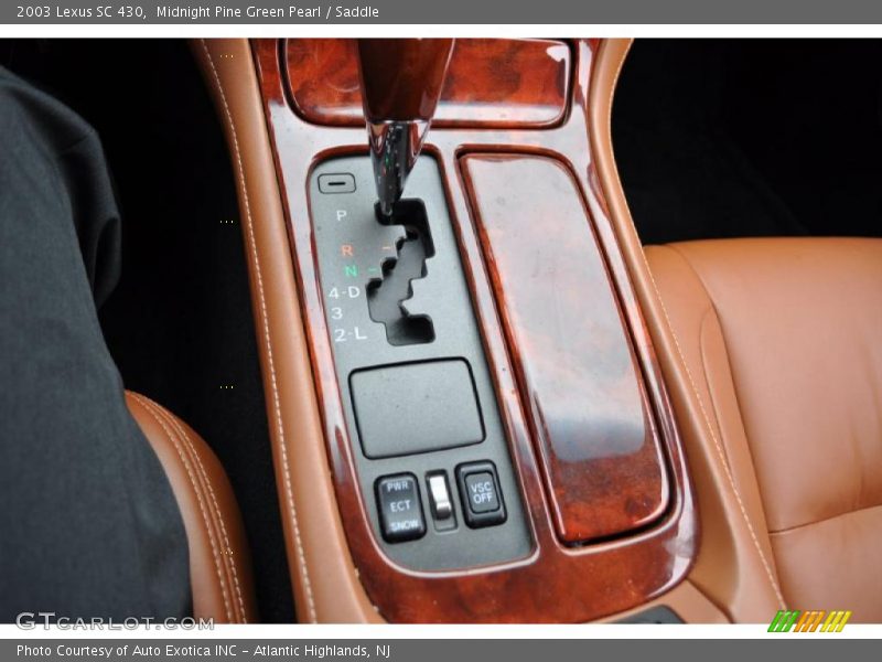 Midnight Pine Green Pearl / Saddle 2003 Lexus SC 430