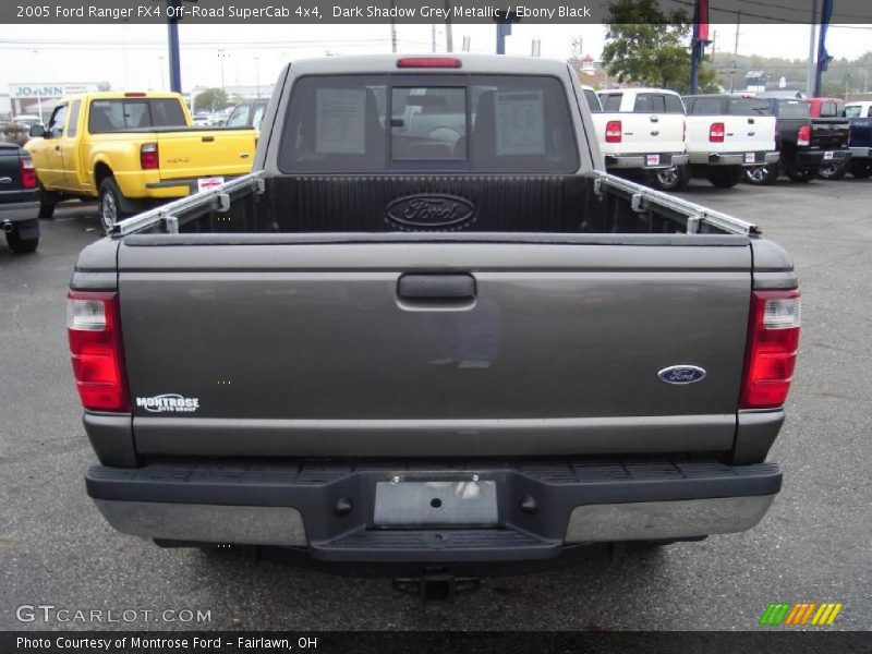 Dark Shadow Grey Metallic / Ebony Black 2005 Ford Ranger FX4 Off-Road SuperCab 4x4