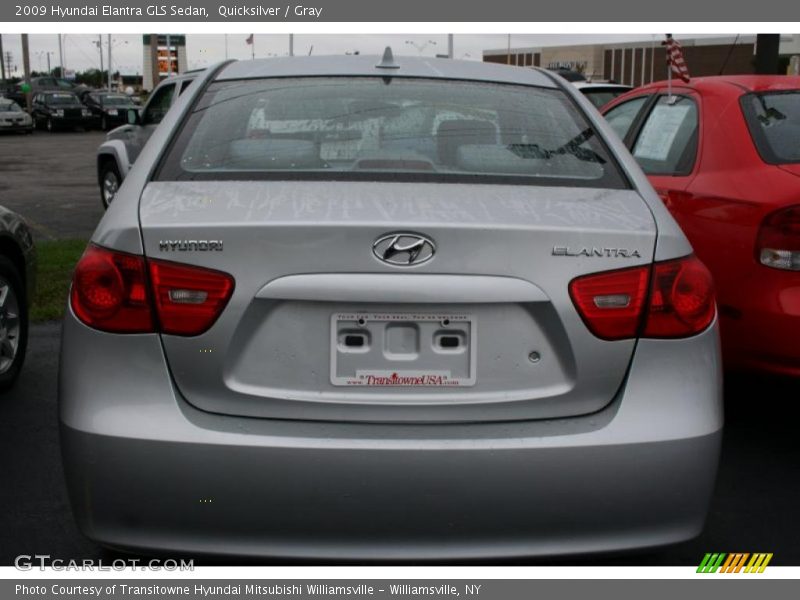Quicksilver / Gray 2009 Hyundai Elantra GLS Sedan