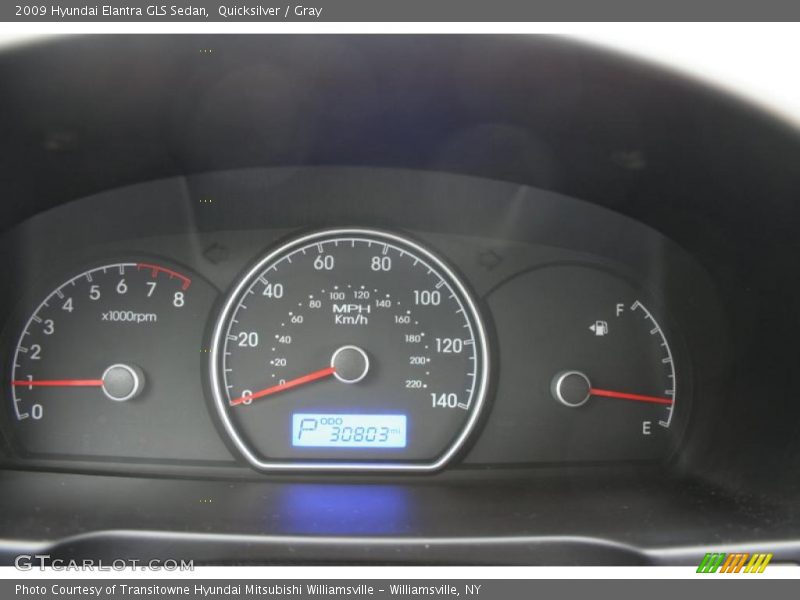 Quicksilver / Gray 2009 Hyundai Elantra GLS Sedan