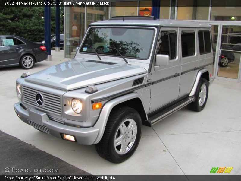 Brilliant Silver Metallic / Black 2002 Mercedes-Benz G 500