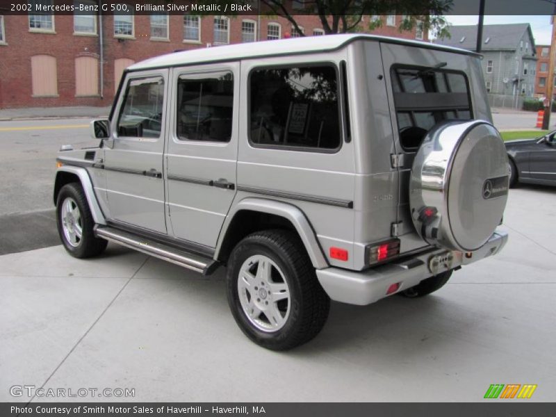 Brilliant Silver Metallic / Black 2002 Mercedes-Benz G 500