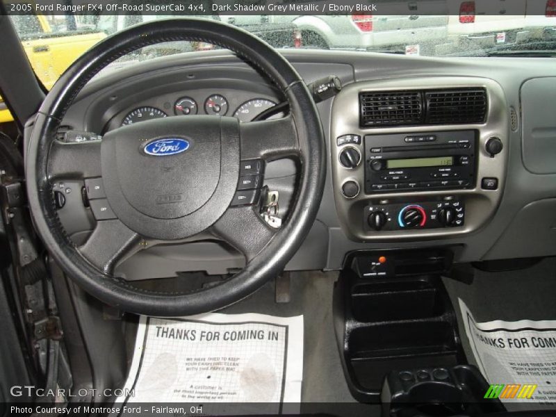 Dark Shadow Grey Metallic / Ebony Black 2005 Ford Ranger FX4 Off-Road SuperCab 4x4