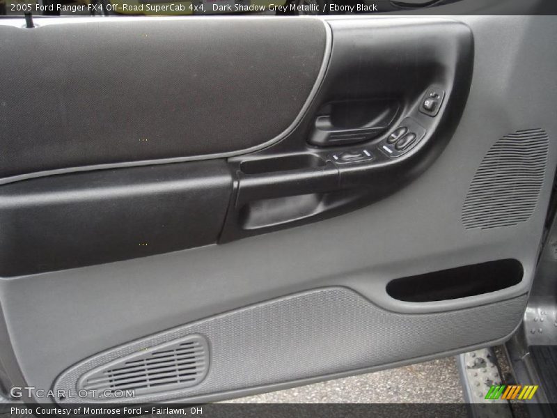 Dark Shadow Grey Metallic / Ebony Black 2005 Ford Ranger FX4 Off-Road SuperCab 4x4
