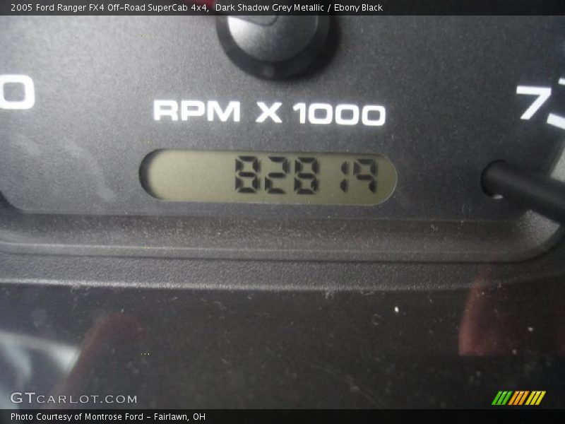 Dark Shadow Grey Metallic / Ebony Black 2005 Ford Ranger FX4 Off-Road SuperCab 4x4
