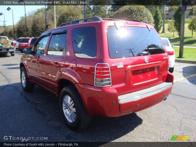 Vivid Red / Black 2005 Mercury Mariner V6 Premier 4WD