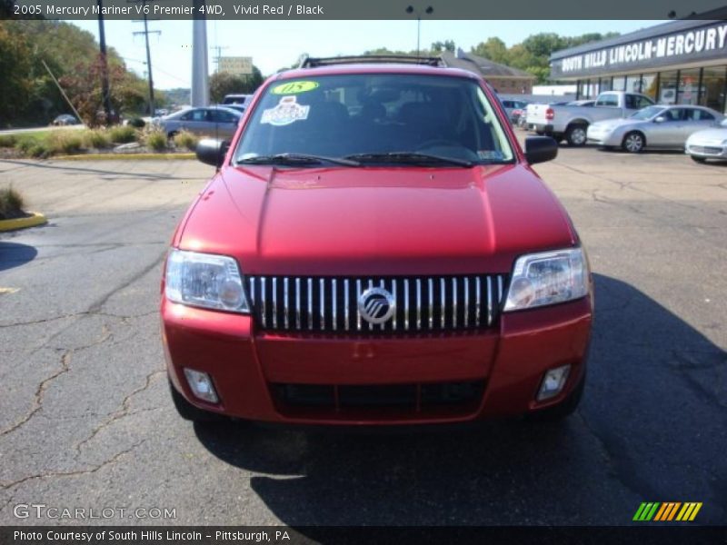 Vivid Red / Black 2005 Mercury Mariner V6 Premier 4WD