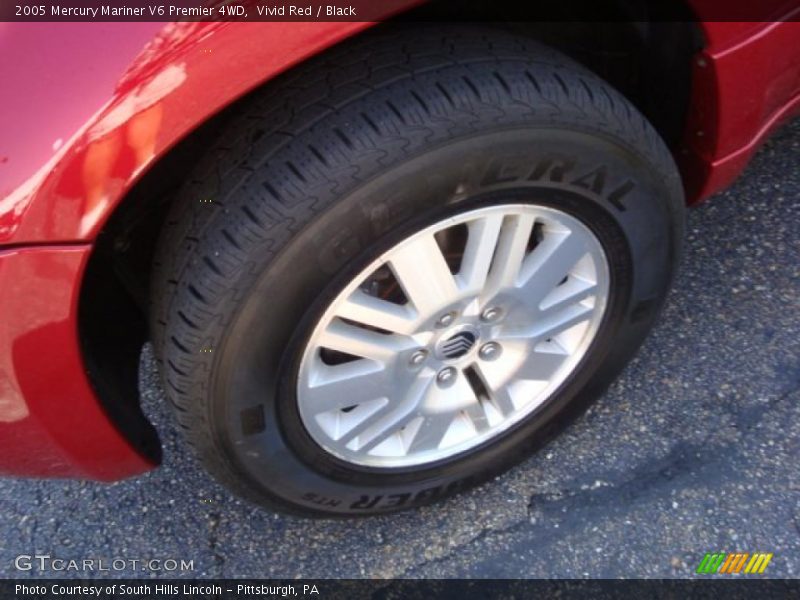 Vivid Red / Black 2005 Mercury Mariner V6 Premier 4WD