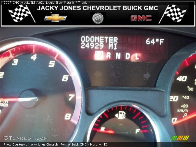 Liquid Silver Metallic / Titanium 2007 GMC Acadia SLT AWD