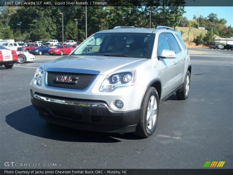 Liquid Silver Metallic / Titanium 2007 GMC Acadia SLT AWD