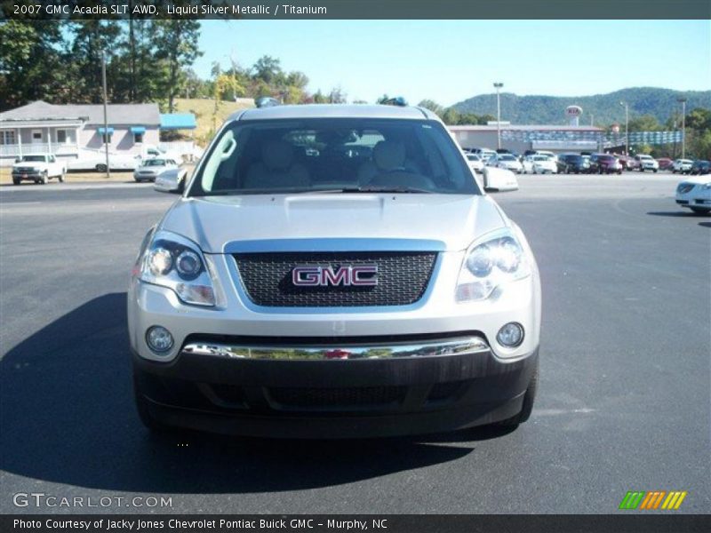 Liquid Silver Metallic / Titanium 2007 GMC Acadia SLT AWD
