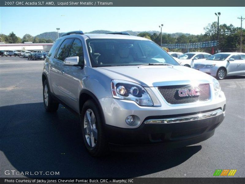 Liquid Silver Metallic / Titanium 2007 GMC Acadia SLT AWD