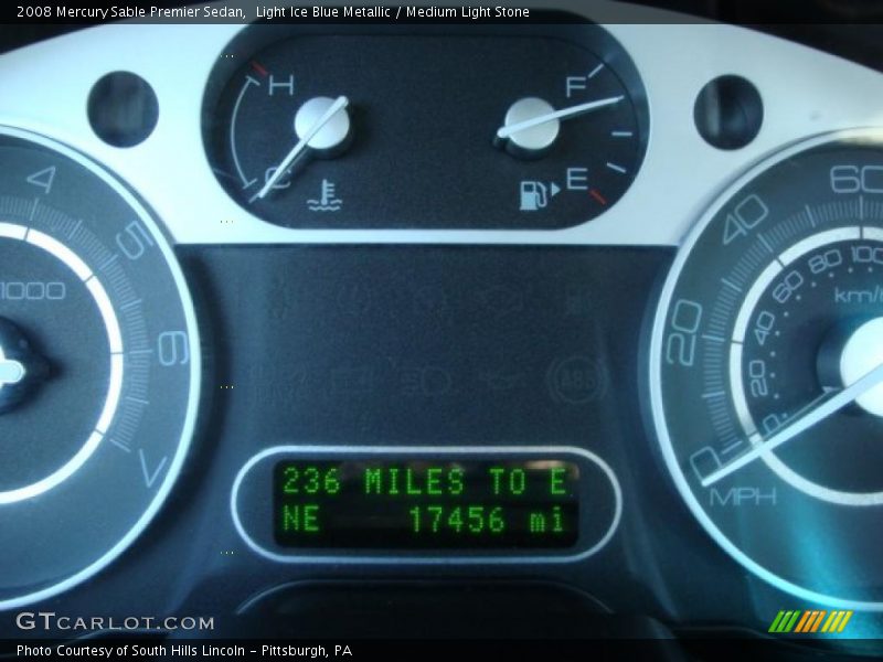 Light Ice Blue Metallic / Medium Light Stone 2008 Mercury Sable Premier Sedan